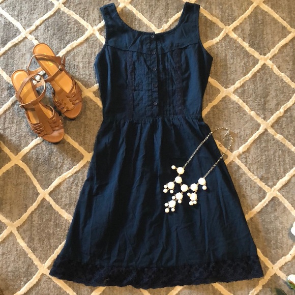 Maurices Dresses & Skirts - New XS navy ruffle lace Maurices dress